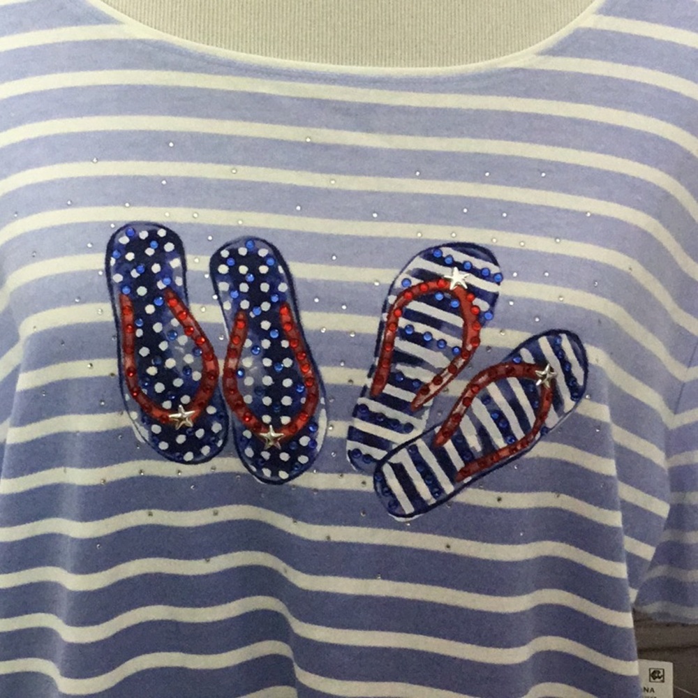 NEW BEACH VACATION TOP SIZE 2X 3X WOMENS BLOUSE - Picture 6 of 6